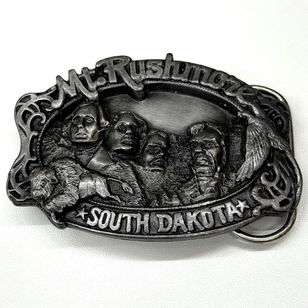 Vintage 1985 Siskiyou Mt‎ Rushmore Belt Buckle Limited Edition #3494B of 5000